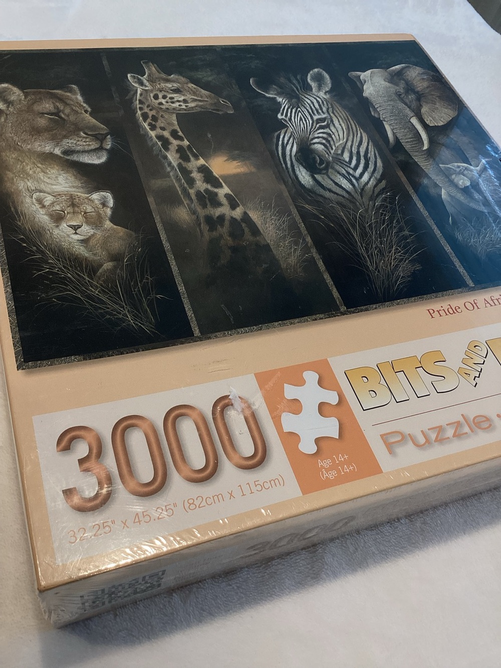 🧩3000 Piece Pride Of Africa Jigsaw Puzzle Bits and Pieces New Safari Animals